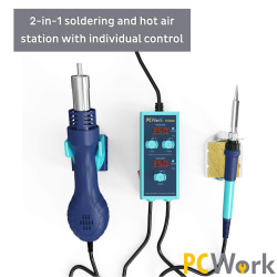PCW09C 2-in-1 Hot Air Station Soldering Station 650W