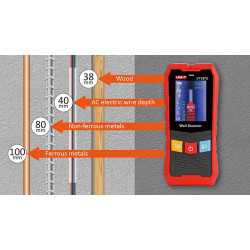 Uni-T UT387E - Detector de estructuras, metal, madera y cables eléctricos.