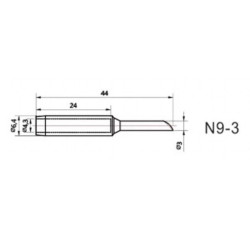 Punta de repuesto 79-1936 N9-3 para ZD-8901, ZD-8916, ZD-8936
