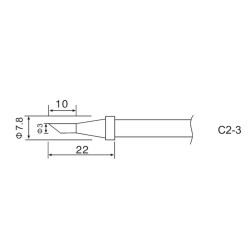 79-3231 C2-3 Replacement tip for ZD-99 58W & ZD-8906 58W