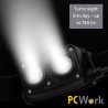 PCWork PCW12G - Lanterna cabeça LED 720lm com Luz vermelha + SOS - rec