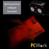 PCWork PCW12G - 720lm LED Headlamp with Red Light + SOS - 2000mAh Rech