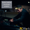 PCWork PCW12D - Linterna frontal LED CREE XPG3 de 300 lm (3 x AAA) con