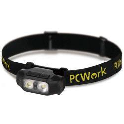 PCWork PCW12A - 2x XTE 200lm Rechargeable LED Headlamp (600mAh) with O