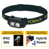 PCWork PCW12A - Linterna frontal LED recargable (2 unidades, XTE, 200