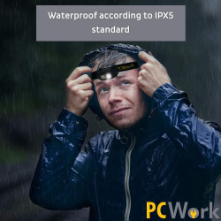 PCWork PCW12A - Linterna frontal LED recargable (2 unidades, XTE, 200