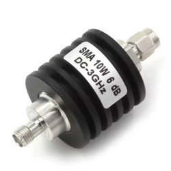 SMA RF Attenuator 6 dB – 10W (DC–3 GHz)