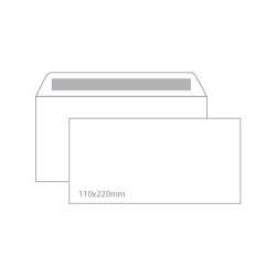 Envelope 110X220mm s / Window Box 500un Autodex (53219) Paper 90 gr
