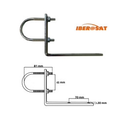 WALL ANTENNA SUPPORT 12CM