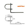 SUPORTE ANTENA PAREDE 12CM