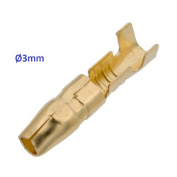 Terminal macho Bullet Ø3mm 10A
