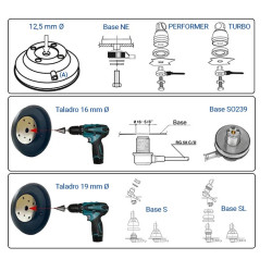 Universal magnetic base (without cable and connectors)