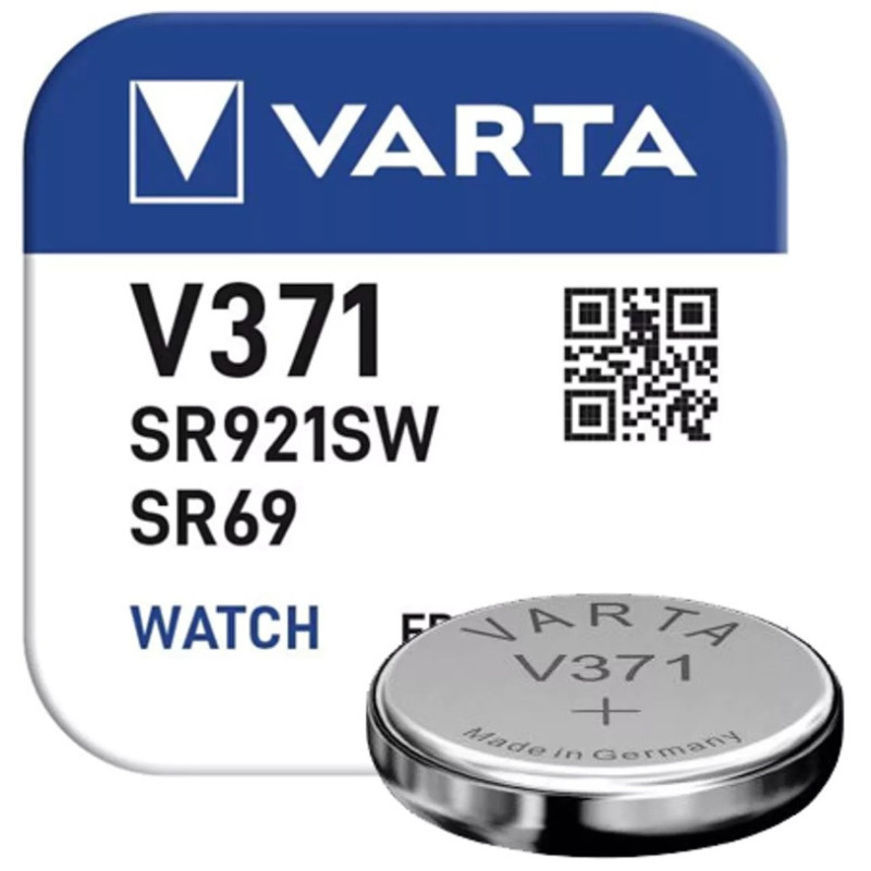 Pila V370 / V371 / SR921 / SR920SW / SR69 / AG6 - 1,55V Óxido de plata
