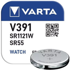 V391 / SR1121 / SR55 / AG8 Battery - 1.55V Silver Oxide - Varta