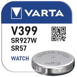 V399 / SR927 / SR57 / AG7 Battery - 1.55V Silver Oxide - Varta