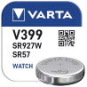 V399 / SR927 / SR57 / AG7 Battery - 1.55V Silver Oxide - Varta