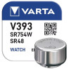 Pilha V393 / SR754 / SR48 / 309 / AG5 - 1,55V Óxido de Prata - Varta