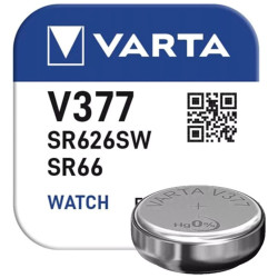 V377 / SR626 / SR66 / AG4 Battery - 1.55V Silver Oxide - Varta