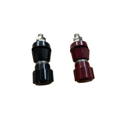 Panel Mount Power Terminals – Red & Black Pair