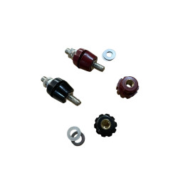 Panel Mount Power Terminals – Red & Black Pair