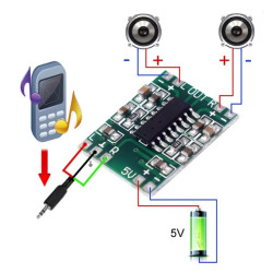 Módulo Amplificador de Áudio PAM8403 – 2×3W Estéreo