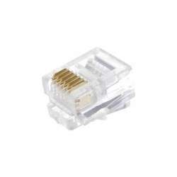 Plug RJ12 / 6-Way - for round cable