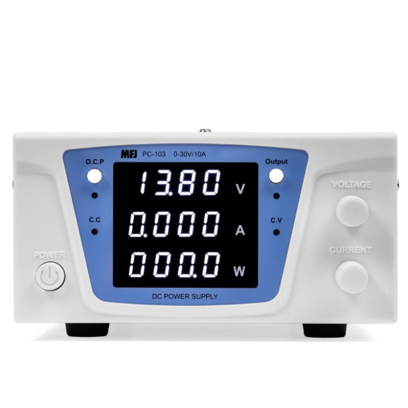 MFJ PC-103 Fonte de alimentação de laboratório 0-30V (10A)