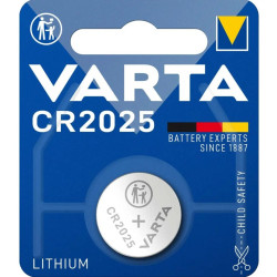 Batería de litio CR2025 de 3,0 V y 160 mAh - Varta