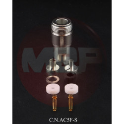 Conector N Fêmea de Soldar para Cabo Coaxial 5 mm / 5,4 mm