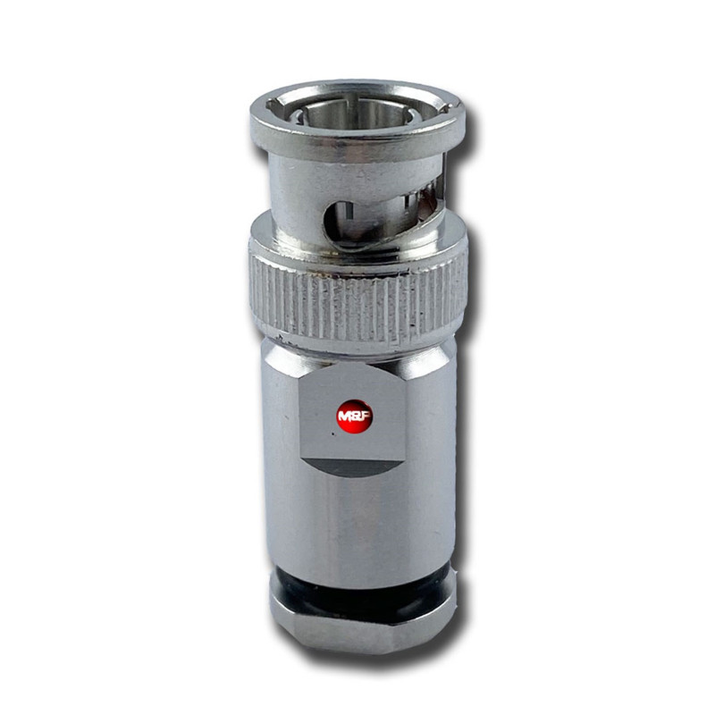 BNC Male Solder Connector for 5 mm / 5.4 mm Coaxial Cable