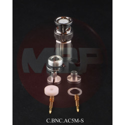 BNC Male Solder Connector for 5 mm / 5.4 mm Coaxial Cable