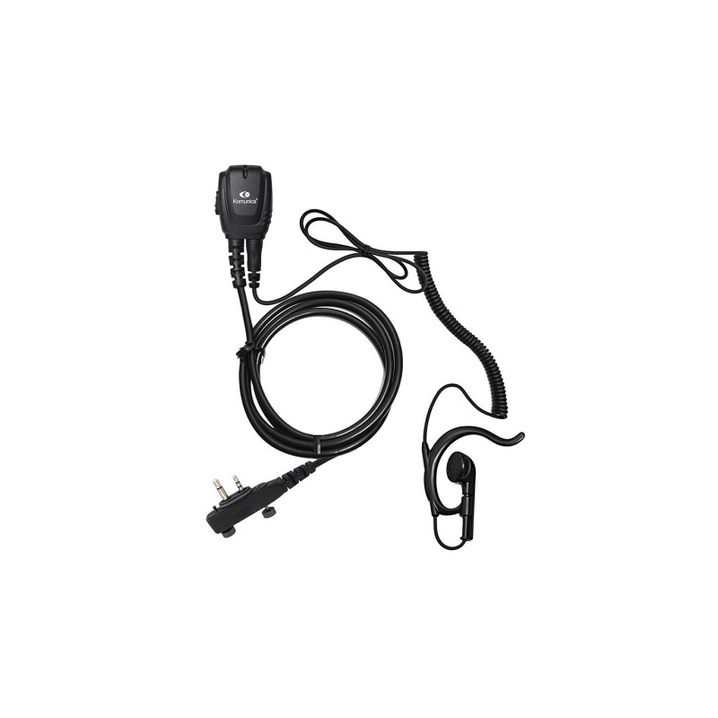 Micro-Auricular KOMUNICA PWR-23-ICF-1000 con Conector Waterproof icom