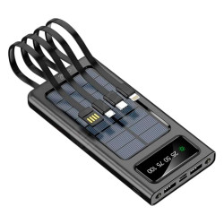 COOL 10,000 mAh Universal Power Bank with Solar Panel and 4 Connection