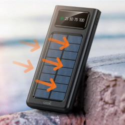 COOL 10,000 mAh Universal Power Bank with Solar Panel and 4 Connection