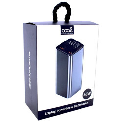 COOL 65W 20,000 mAh Universal Power Bank for Laptops Grey