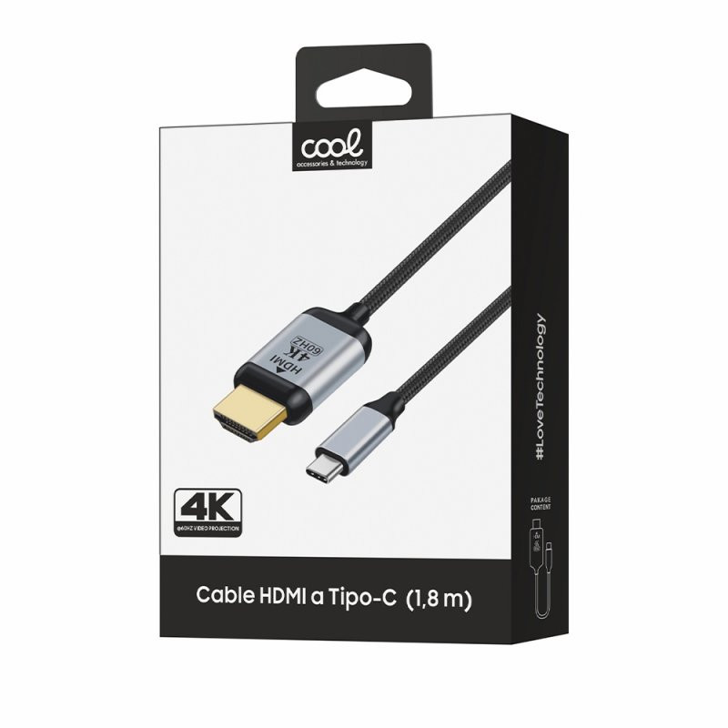 COOL HDMI to USB-C Cable 1.8 m Ultra 4K
