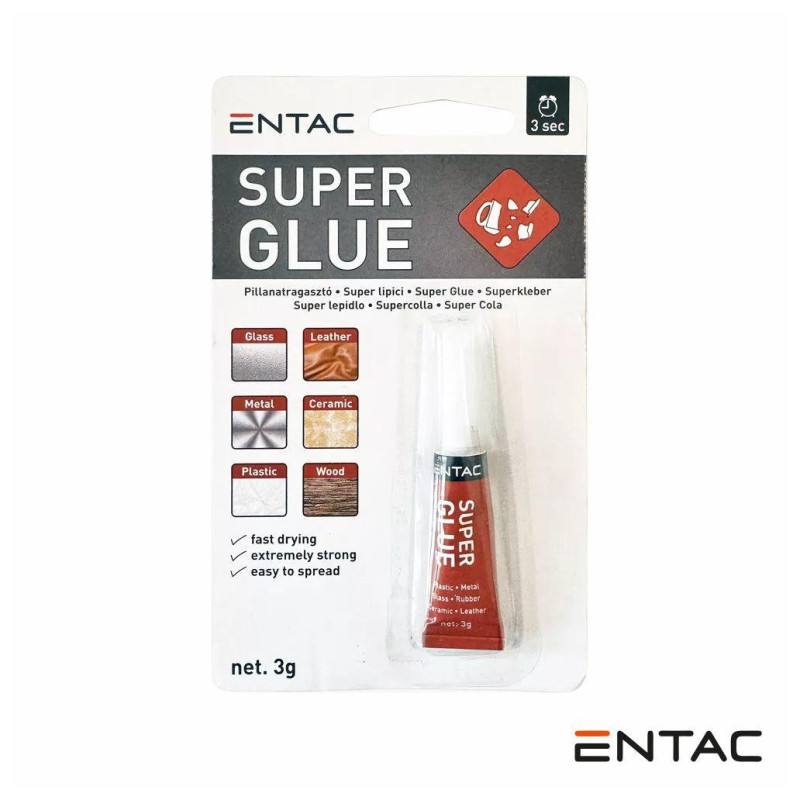 Entac 3 g Multi-Purpose Super Glue Tub