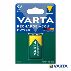 Pilha Recarregável Varta Ni-MH 6HR61 9V 200mAh