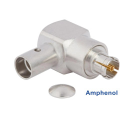 PSMP Right-Angle Male RF Connector 50 Ohm for .141" Cable