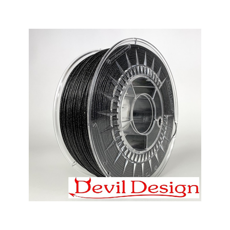 Filamento PLA 1,75 mm 1 kg Preto Galáxia Devil Design HQ