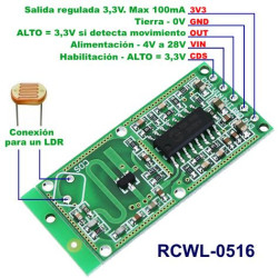 Módulo Radar de Microondas RCWL-0516