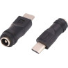 Adaptador DC 5,5 × 2,1 mm Hembra a USB-C Macho