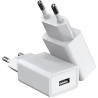White USB Wall Charger 5V 3A 15W