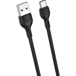 Cable USB-A Macho a USB-C Macho 2,1A 1,0 m Negro - XO NB200