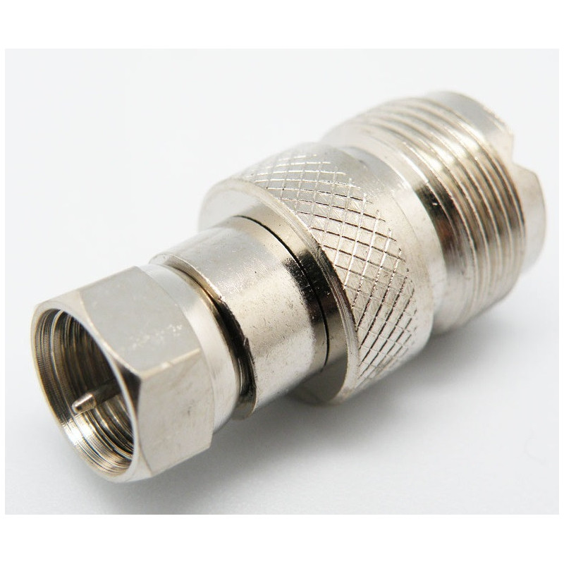 Adaptador F Macho para UHF Fêmea (SO239)