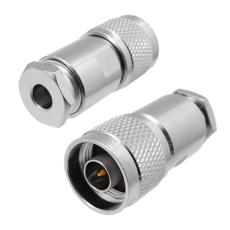 Conector N Macho de Soldar para H155 PTFE