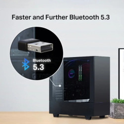 Adaptador Nano USB Bluetooth 5.3 Mercusys MA530 Negro