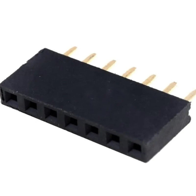 Barra de 7 Pinos Fêmea 1x7 2,54 mm para PCB