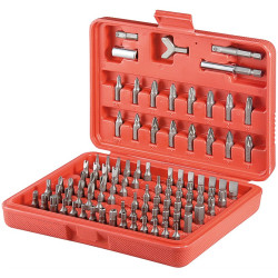 Fixpoint 100-Piece Bit Set for Electric Drills and Ratchet Wrenches