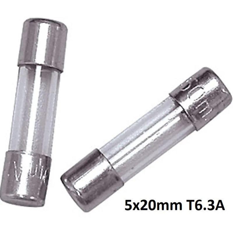 Fusible de Vidrio Lento ESKA 5x20mm T6.3A 250VAC